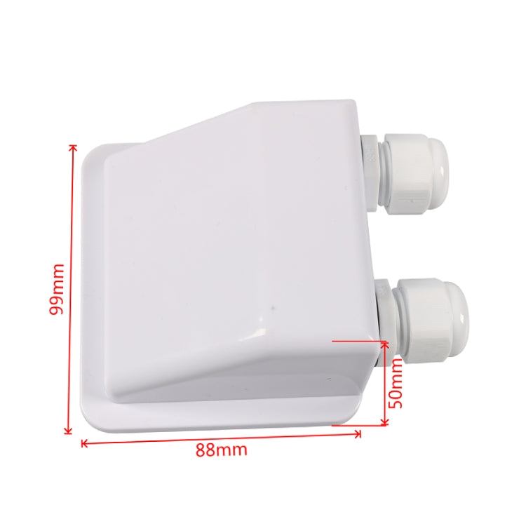 RV Sealed Waterproof Solar Double Cable Entry Gland Box(White) - Other Tools by PMC Jewellery | Online Shopping South Africa | PMC Jewellery | Buy Now Pay Later Mobicred