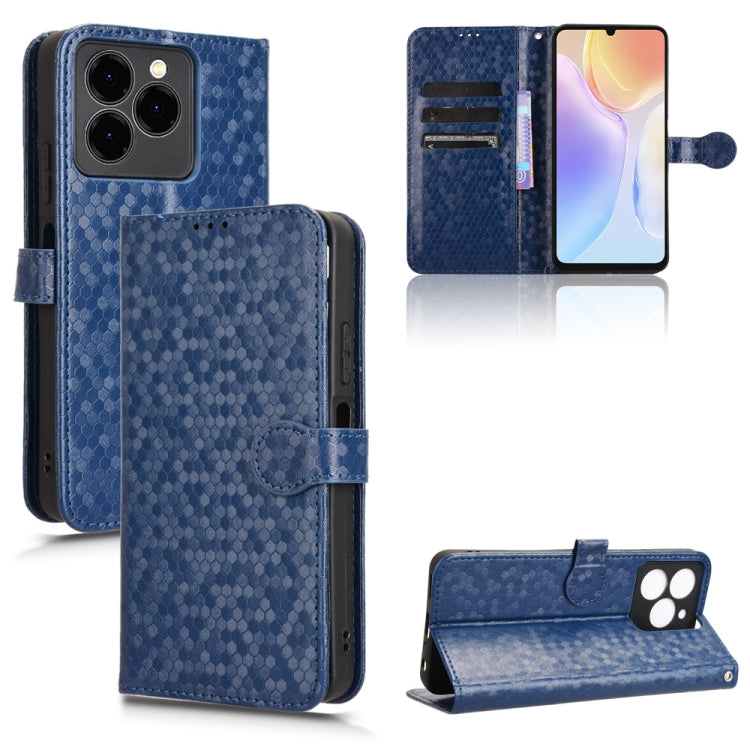 For Ulefone Note 20 Pro Honeycomb Dot Texture Leather Phone Case(Blue) - Ulefone Cases by PMC Jewellery | Online Shopping South Africa | PMC Jewellery | Buy Now Pay Later Mobicred