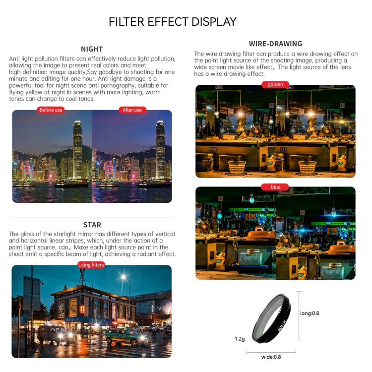 For Insta360 GO 3S JUNESTAR Camera Lens Filter, Filter:3 in 1 CPL ND8-16 - Len Accessories by JSR | Online Shopping South Africa | PMC TechLife | Buy Now Pay Later Mobicred