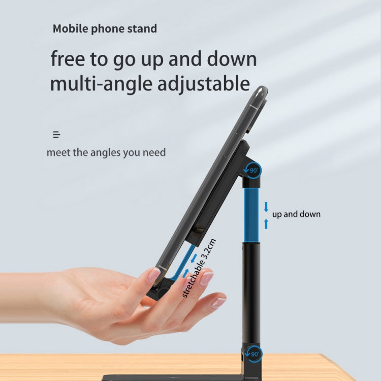T6 2 in 1 Portable Folding Stand Wireless Charging, Style:Single Charge(Black) - Wireless Charger by PMC Jewellery | Online Shopping South Africa | PMC Jewellery | Buy Now Pay Later Mobicred