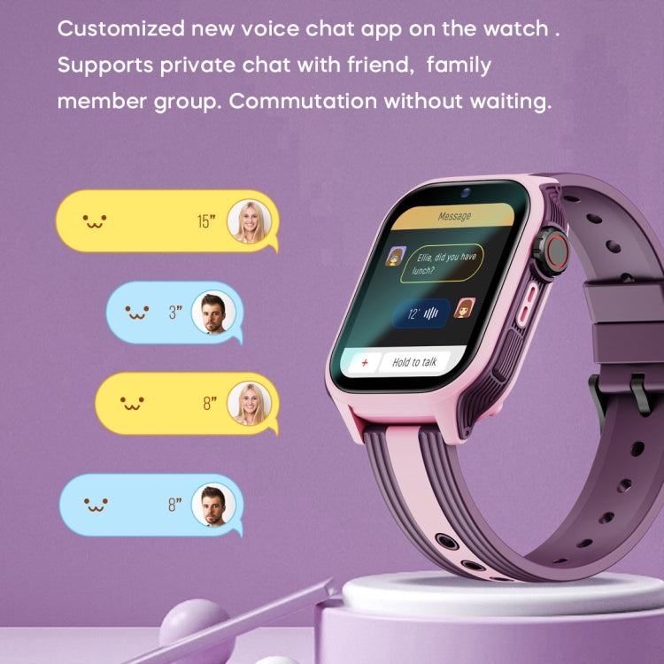 LEMFO K36 1.83 inch IPX7 Children Sport Smart Watch, Support Video Call / Message Notification / GPS / WiFi(Pink) - Smart Watches by LEMFO | Online Shopping South Africa | PMC Jewellery | Buy Now Pay Later Mobicred