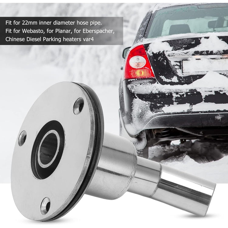 22mm Elbow Marine Parking Heater Stainless Steel Vent - Marine Accessories & Parts by PMC TechLife | Online Shopping South Africa | PMC TechLife | Buy Now Pay Later Mobicred