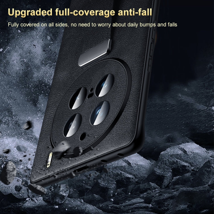 For vivo X100s Pro / X100 Pro SULADA PC + Leather Texture Skin Feel Shockproof Phone Case(Black) - vivo Cases by SULADA | Online Shopping South Africa | PMC Jewellery | Buy Now Pay Later Mobicred