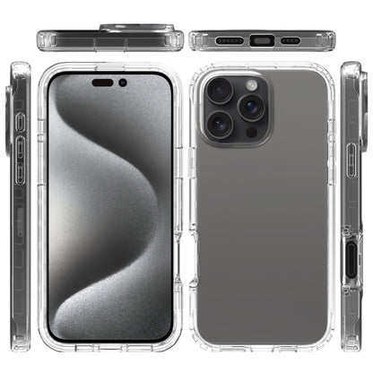 For iPhone 16 Pro Max Clear TPU Hybrid PC Shockproof Phone Case(Transparent) - iPhone 16 Pro Max Cases by PMC Jewellery | Online Shopping South Africa | PMC Jewellery | Buy Now Pay Later Mobicred