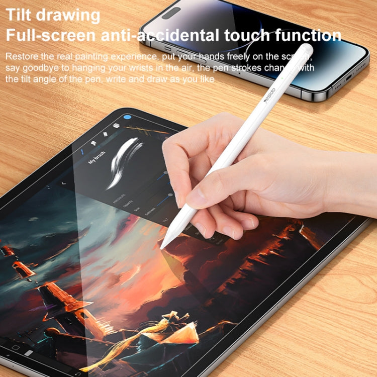 For iPad Yesido ST16 Anti-mistouch Capacitive Stylus(White) - Stylus Pen by Yesido | Online Shopping South Africa | PMC Jewellery | Buy Now Pay Later Mobicred