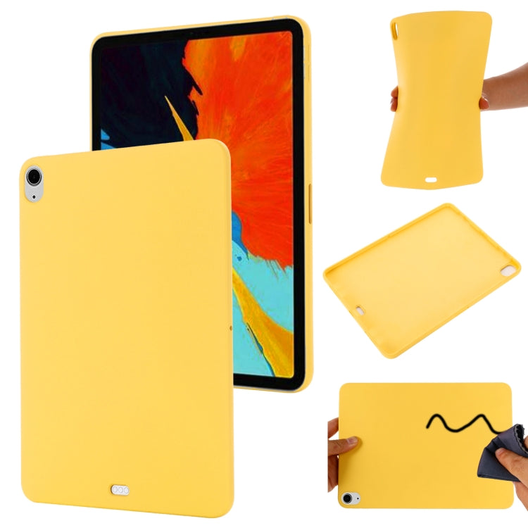 For iPad Air 13 2025 / 2024 Pure Color Liquid Silicone Shockproof Tablet Case(Yellow) - iPad Air 13 2025 / 2024 Cases by PMC Jewellery | Online Shopping South Africa | PMC Jewellery | Buy Now Pay Later Mobicred