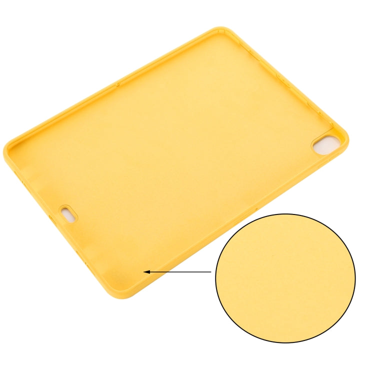 For iPad Air 13 2025 / 2024 Pure Color Liquid Silicone Shockproof Tablet Case(Yellow) - free shipping - PMC TechLife - Order now!