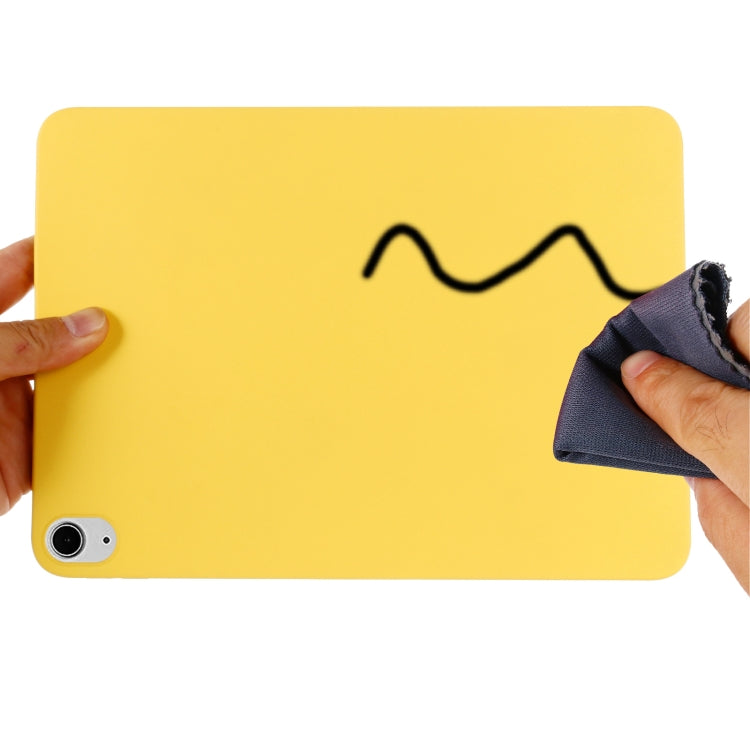 For iPad Air 13 2025 / 2024 Pure Color Liquid Silicone Shockproof Tablet Case(Yellow) - iPad Air 13 2025 / 2024 Cases by PMC Jewellery | Online Shopping South Africa | PMC Jewellery | Buy Now Pay Later Mobicred