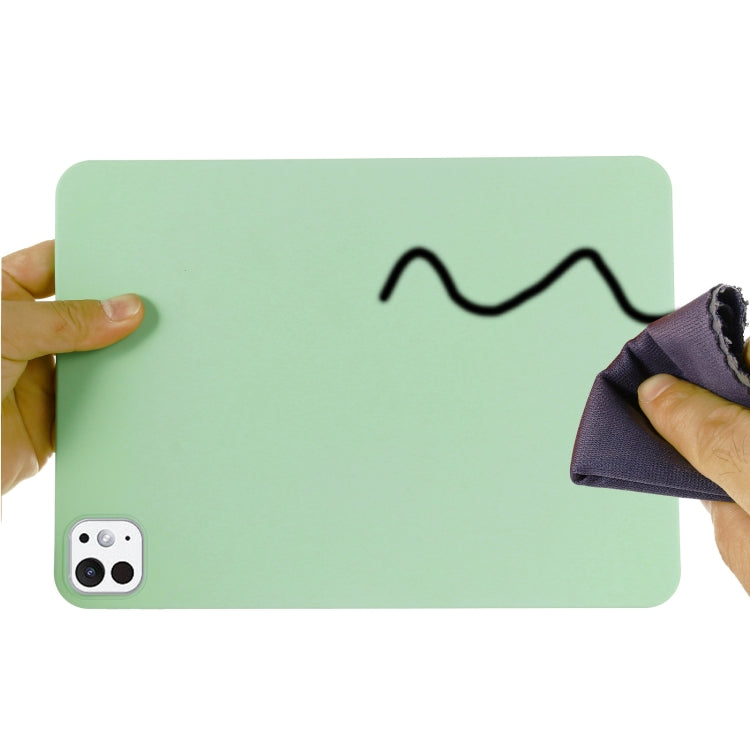 For iPad Pro 13 2024 Pure Color Liquid Silicone Shockproof Tablet Case(Green) - iPad Pro 13 2024 Cases by PMC TechLife | Online Shopping South Africa | PMC TechLife | Buy Now Pay Later Mobicred