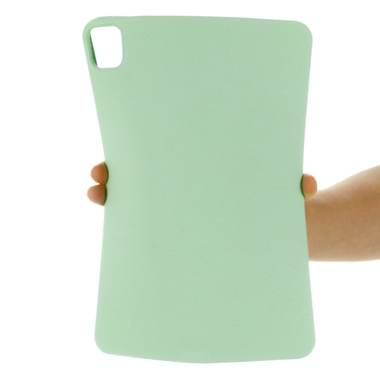 For iPad Pro 13 2024 Pure Color Liquid Silicone Shockproof Tablet Case(Green) - iPad Pro 13 2024 Cases by PMC TechLife | Online Shopping South Africa | PMC TechLife | Buy Now Pay Later Mobicred