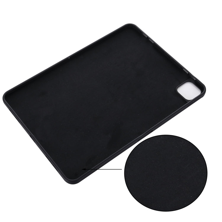 For iPad Pro 11 2024 Pure Color Liquid Silicone Shockproof Tablet Case(Black) - iPad Pro 11 2024 Cases by PMC TechLife | Online Shopping South Africa | PMC TechLife | Buy Now Pay Later Mobicred