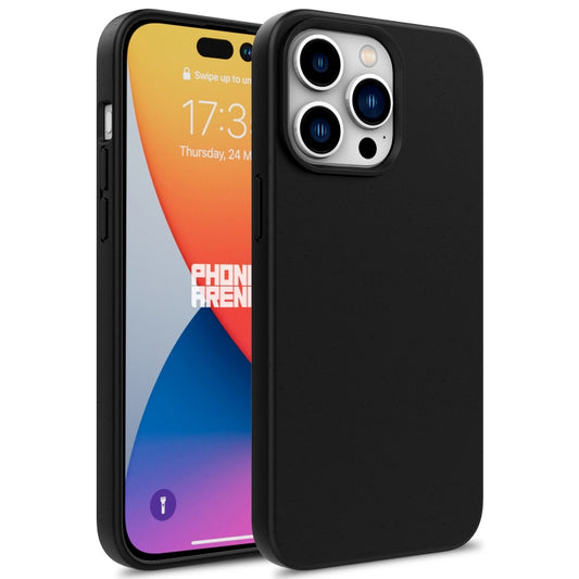 For iPhone 16 Pro Max Wheat Straw TPU Phone Case(Black) - iPhone 16 Pro Max Cases by PMC Jewellery | Online Shopping South Africa | PMC Jewellery | Buy Now Pay Later Mobicred