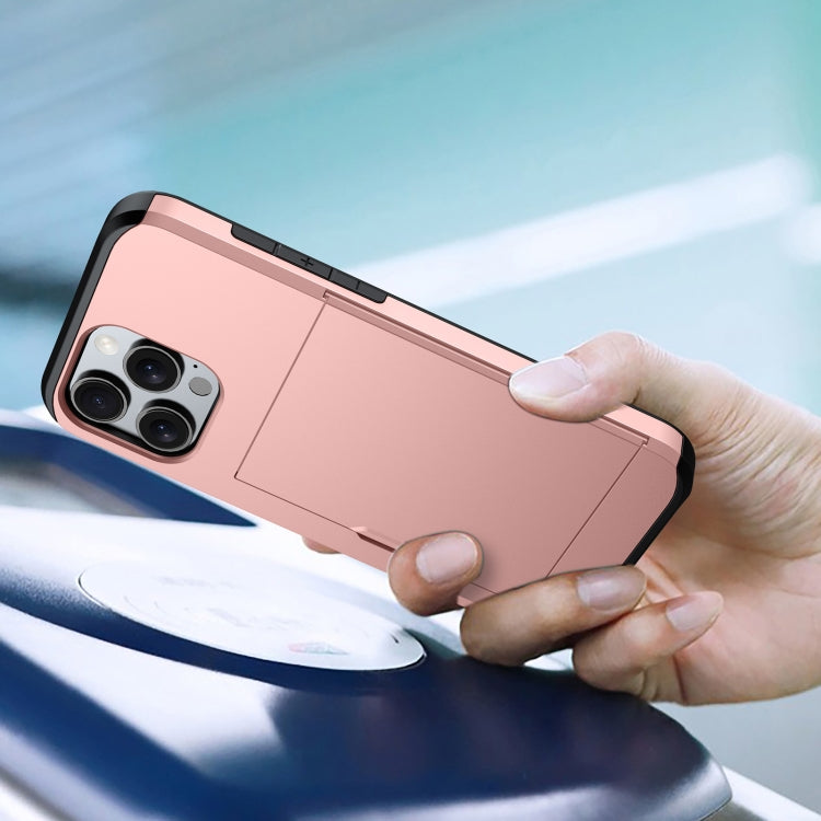 For iPhone 16e Shockproof Armor Phone Case with Card Slot(Black) - free shipping - PMC TechLife - Order now!