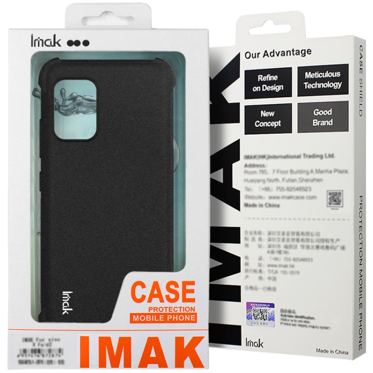 For HTC U24 Pro imak Shockproof Airbag TPU Phone Case(Transparent Black) - HTC by imak | Online Shopping South Africa | PMC Jewellery | Buy Now Pay Later Mobicred