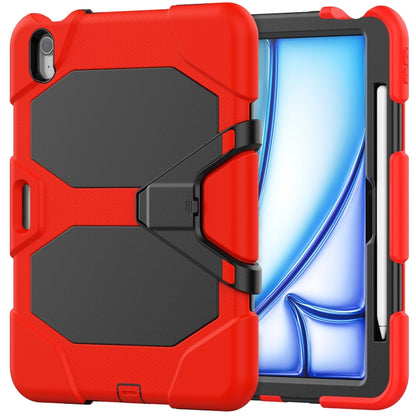 For iPad Air 11 2024 Colorful Silicone Heavy Duty Hybrid PC Tablet Case(Red) - iPad Air 11 2024 Cases by PMC Jewellery | Online Shopping South Africa | PMC Jewellery | Buy Now Pay Later Mobicred