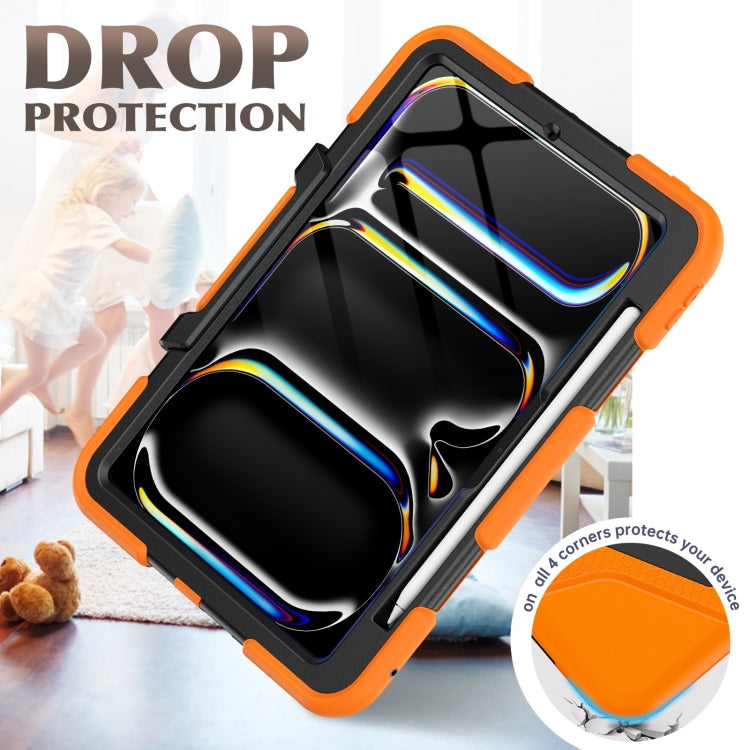For iPad Pro 11 2024 Colorful Silicone Heavy Duty Hybrid PC Tablet Case(Orange) - iPad Pro 11 2024 Cases by PMC TechLife | Online Shopping South Africa | PMC TechLife | Buy Now Pay Later Mobicred
