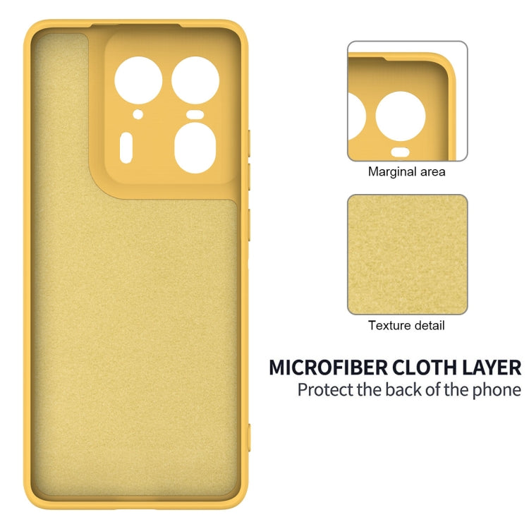 For Motorola Moto X50 Ultra Solid Color Liquid Silicone Dropproof Full Coverage Phone Case(Yellow) - free shipping - PMC TechLife - Order now!