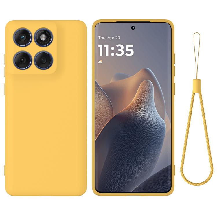 For Motorola Edge 60 Fusion / Edge 60 Solid Color Liquid Silicone Dropproof Full Coverage Phone Case(Yellow) - free shipping - PMC TechLife - Order now!
