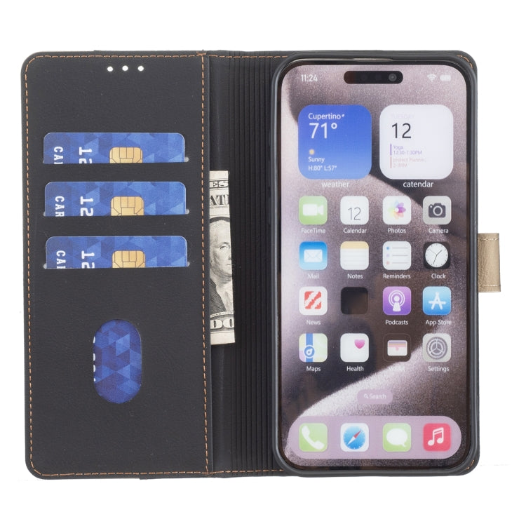 For Google Pixel 9 Pro Color Matching RFID Anti-theft Leather Phone Case(Black) - Google Cases by PMC Jewellery | Online Shopping South Africa | PMC Jewellery | Buy Now Pay Later Mobicred