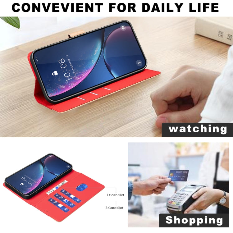 For Google Pixel 9 Pro Color Matching RFID Anti-theft Leather Phone Case(Red) - Google Cases by PMC TechLife | Online Shopping South Africa | PMC TechLife | Buy Now Pay Later Mobicred