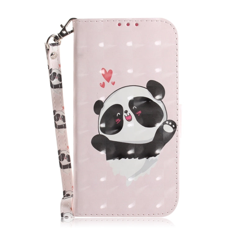 For Xiaomi Redmi K70 Pro / K70 3D Colored Flip Leather Phone Case(Heart Panda) - K70 Cases by PMC Jewellery | Online Shopping South Africa | PMC Jewellery | Buy Now Pay Later Mobicred