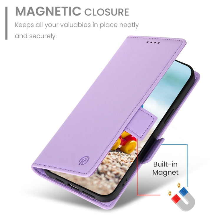 For Google Pixel 9 Pro Side Buckle Magnetic Frosted Leather Phone Case(Purple) - Google Cases by PMC Jewellery | Online Shopping South Africa | PMC Jewellery | Buy Now Pay Later Mobicred