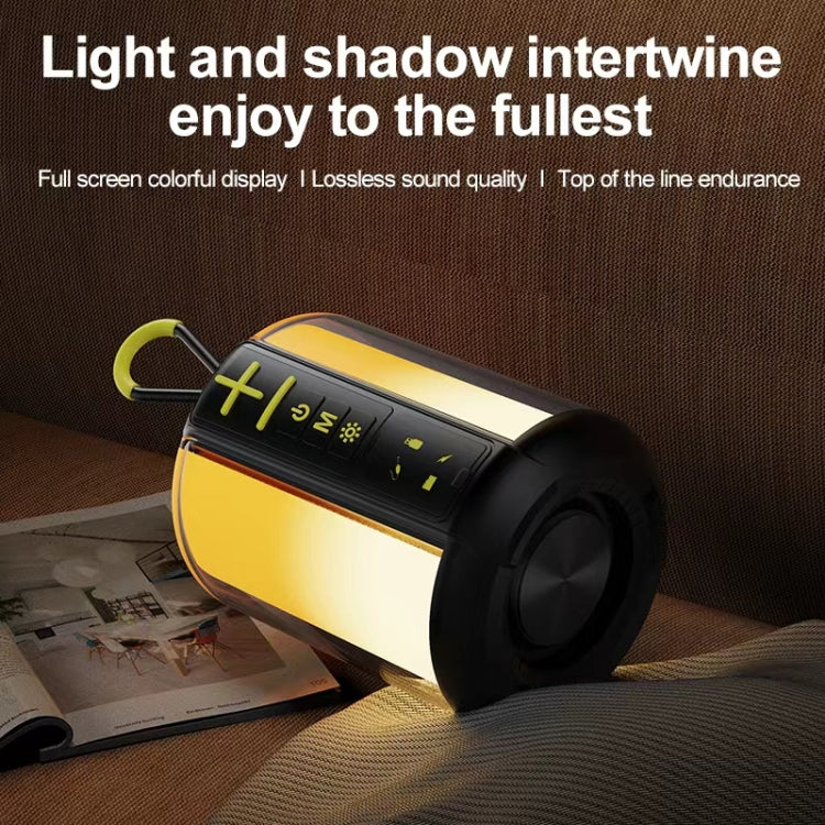 AEC S16 Portable LED Light Rainbow RGB Bluetooth Wireless TWS Speaker(Black) - free shipping - PMC Jewellery - Order now!