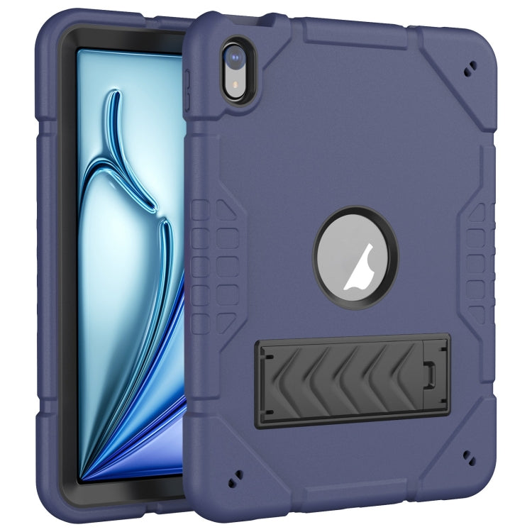 For iPad Air 11 2024 Armor Holder Silicone Hybrid PC Tablet Case(Navy Blue Black) - iPad Air 11 2024 Cases by PMC Jewellery | Online Shopping South Africa | PMC Jewellery | Buy Now Pay Later Mobicred