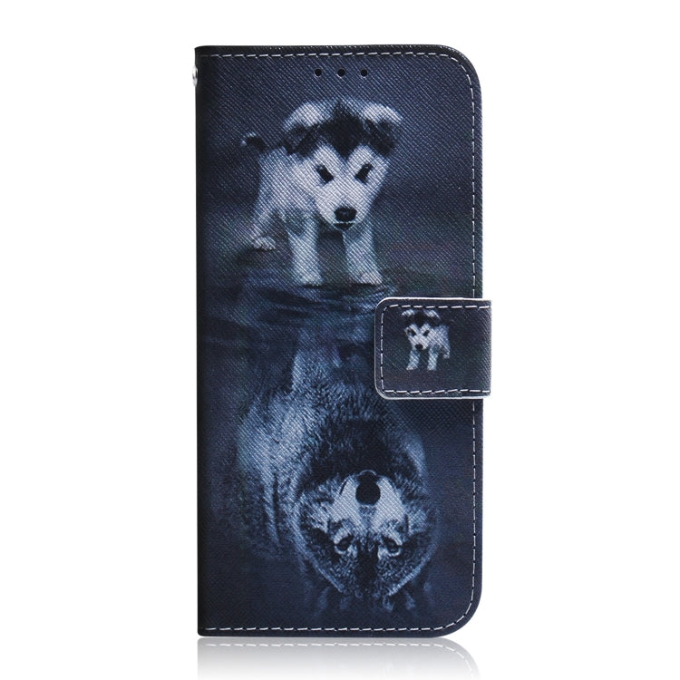 For Xiaomi Redmi K70 Pro / K70 Coloured Drawing Flip Leather Phone Case(Wolf and Dog) - K70 Cases by PMC Jewellery | Online Shopping South Africa | PMC Jewellery | Buy Now Pay Later Mobicred