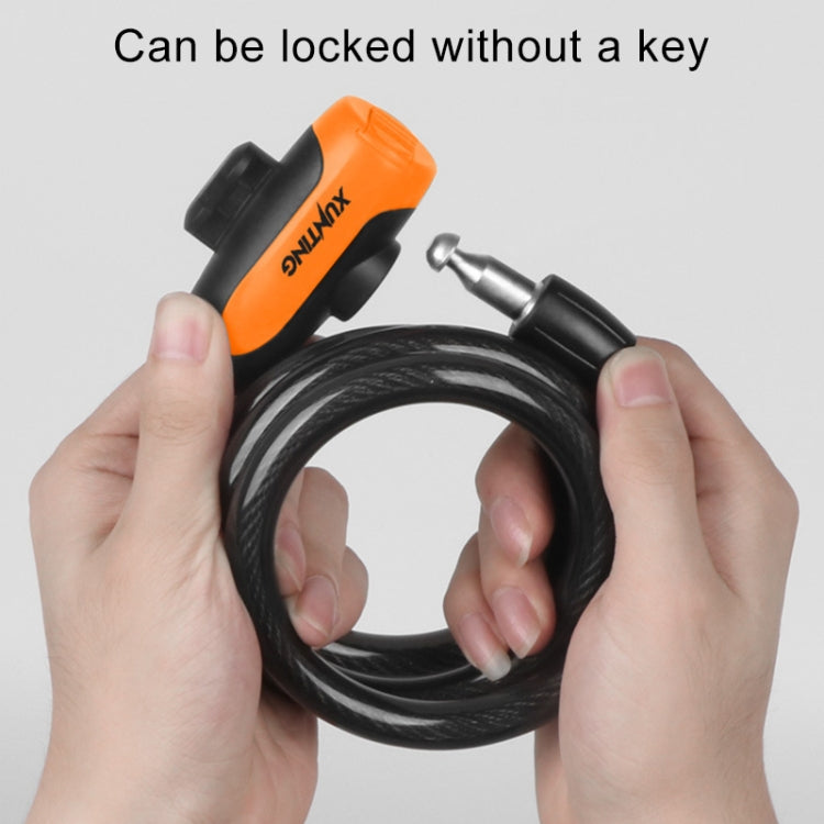 Bicycle Portable Anti-theft Lock Steel Cable Lock with Lock Frame, Style:B Style 120cm Black - Bicycle Locks & Bicycle Pumps by PMC Jewellery | Online Shopping South Africa | PMC Jewellery