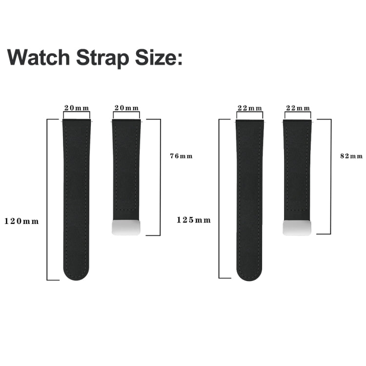 22mm Magnetic Silver Buckle Silicone Leather Watch Band(Blue) - free shipping - PMC TechLife - Order now!