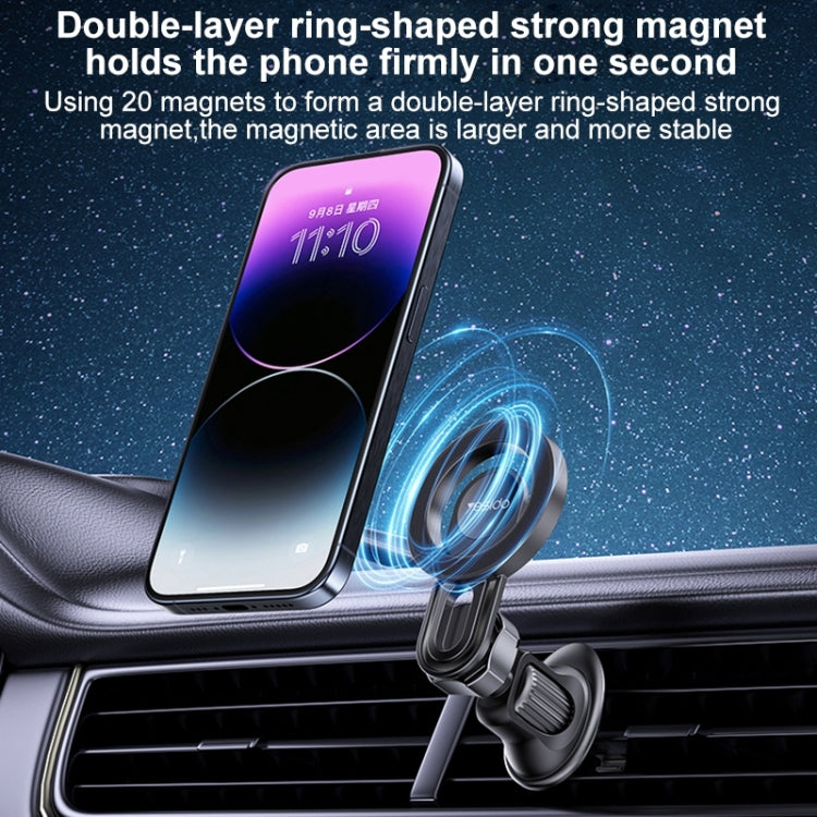 Yesido C209 MagSafe Magnetic Air Vent Car Holder(Black) - Universal Car Holders by Yesido | Online Shopping South Africa | PMC Jewellery | Buy Now Pay Later Mobicred
