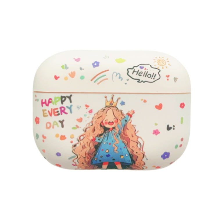 For AirPods Pro 2 Girl Pattern Earbuds Box Frosted TPU Case(Crown) - free shipping - PMC Jewellery - Order now!