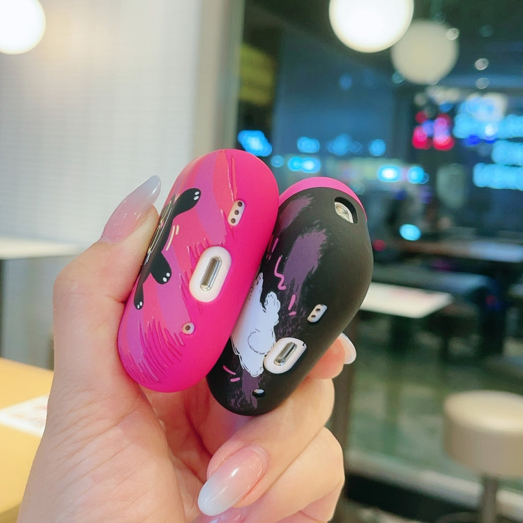 For AirPods 3 Cat and Dog Pattern Earbuds Box Frosted TPU Case(Shocking Dog) - For AirPods 3 by PMC Jewellery | Online Shopping South Africa | PMC Jewellery | Buy Now Pay Later Mobicred