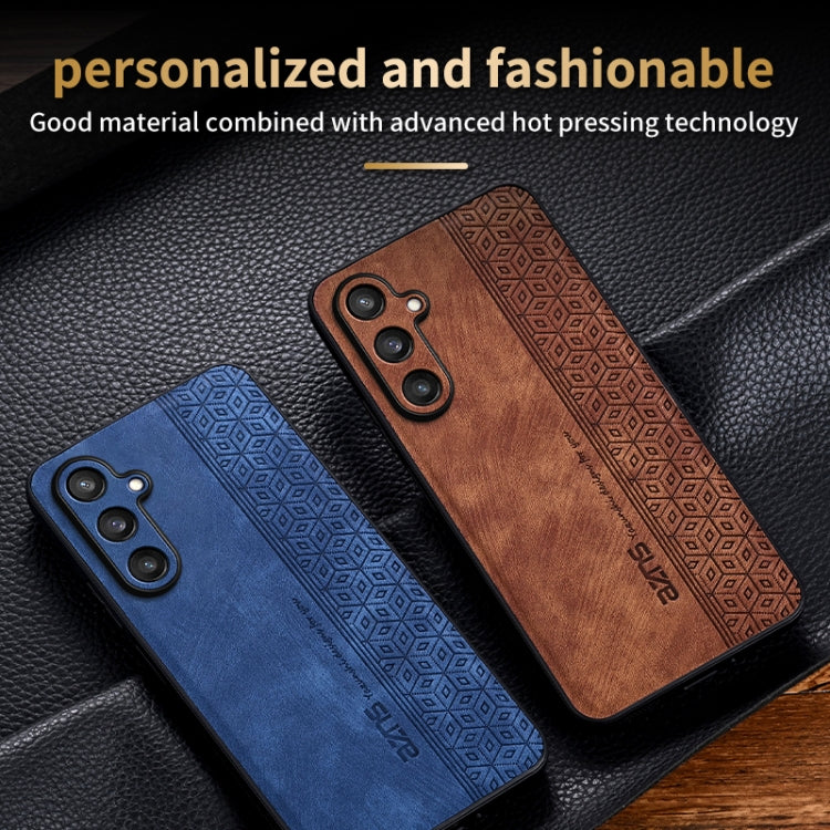 For Samsung Galaxy S24 FE 5G AZNS 3D Embossed Skin Feel Phone Case(Brown) - free shipping - PMC Jewellery - Order now!