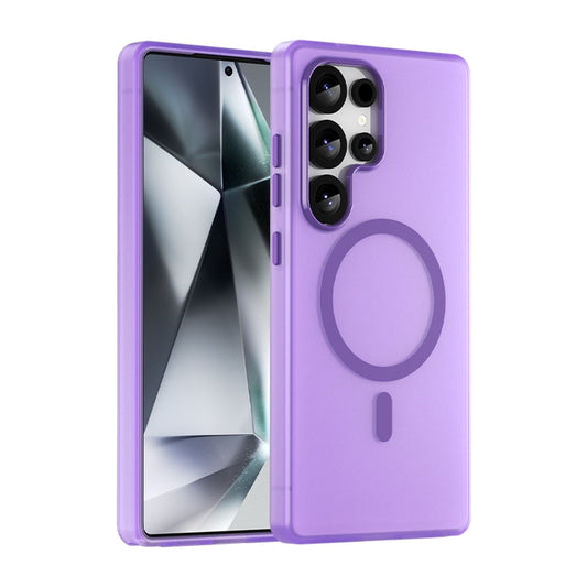 For Samsung Galaxy S25 Ultra MagSafe Frosted Translucent TPU + PC Full Coverage Phone Case(Dark Purple) - Galaxy S25 Ultra 5G Cases by PMC Jewellery | Online Shopping South Africa | PMC Jewellery | Buy Now Pay Later Mobicred