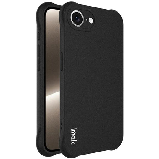 For iPhone 16e imak Shockproof Airbag TPU Phone Case(Matte Black) - iPhone 16e Cases by imak | Online Shopping South Africa | PMC Jewellery | Buy Now Pay Later Mobicred