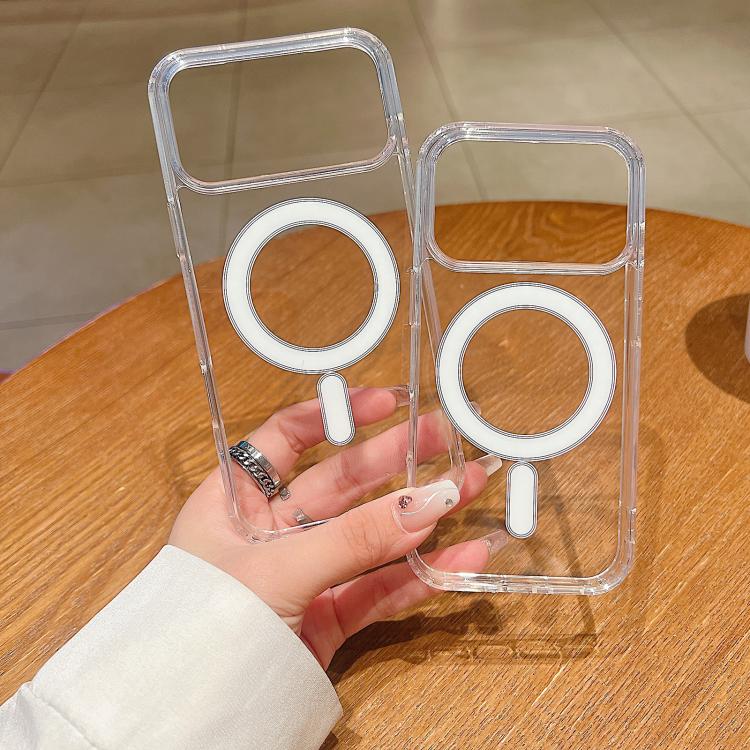 For iPhone 17 Pro Max Large Hole Camera MagSafe Magnetic Clear Acrylic TPU Case(Transparent) - free shipping - PMc TechLife - Order now!