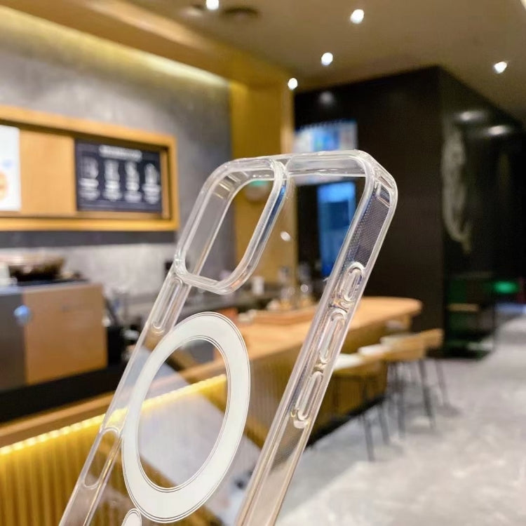 For iPhone 16 Plus Large Hole Camera MagSafe Magnetic Clear Acrylic TPU Case(Transparent) - iPhone 16 Plus Cases by PMC TechLife | Online Shopping South Africa | PMC TechLife | Buy Now Pay Later Mobicred