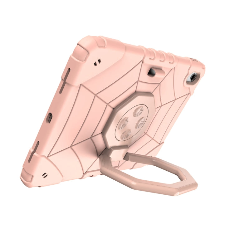 For iPad Air 11 2024 Spider Turntable Handle Stress Relief Tablet Case(Rose Gold) - iPad Air 11 2024 Cases by PMC Jewellery | Online Shopping South Africa | PMC Jewellery | Buy Now Pay Later Mobicred