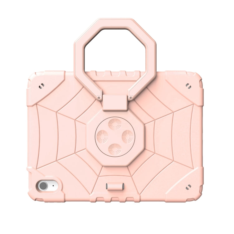 For iPad Air 11 2024 Spider Turntable Handle Stress Relief Tablet Case(Rose Gold) - iPad Air 11 2024 Cases by PMC Jewellery | Online Shopping South Africa | PMC Jewellery | Buy Now Pay Later Mobicred