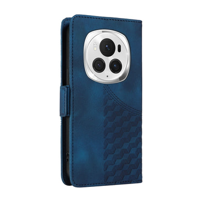 For Honor Magic6 Pro Embossed Rhombus Starry Leather Phone Case(Blue) - Honor Cases by PMC Jewellery | Online Shopping South Africa | PMC Jewellery | Buy Now Pay Later Mobicred