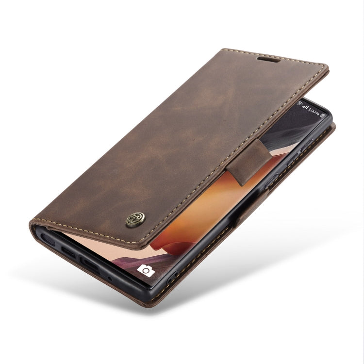 For Samsung Galaxy Note20 Ultra CaseMe Multifunctional Horizontal Flip Leather Case, with Card Slot & Holder & Wallet(Coffee) - Galaxy Phone Cases by CaseMe | Online Shopping South Africa | PMC Jewellery | Buy Now Pay Later Mobicred