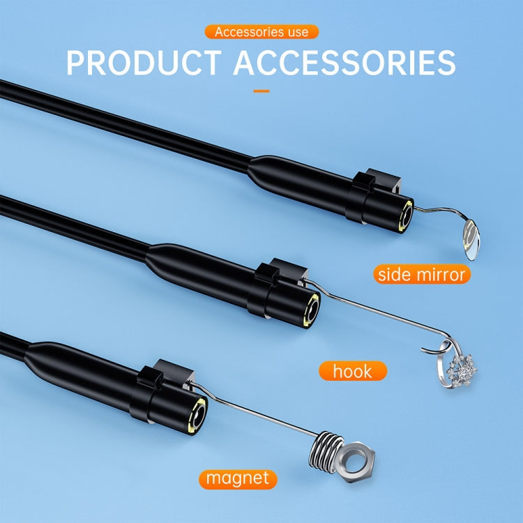 AN112 2 in 1 USB-C / Type-C + 8 Pin Interface 8mm HD Industry Endoscope, Length:1m Hard Tube -  by PMC TechLife | Online Shopping South Africa | PMC TechLife | Buy Now Pay Later Mobicred