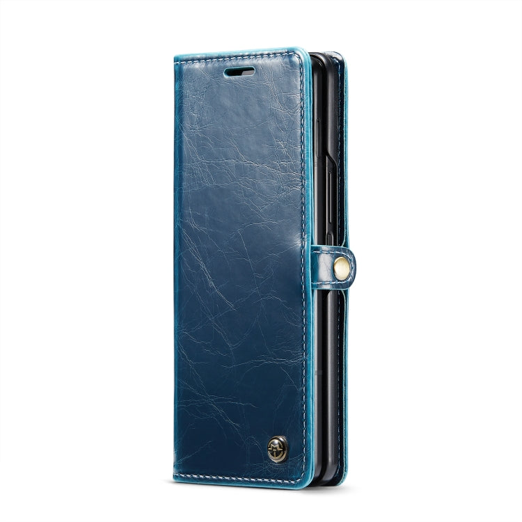 For Samsung Galaxy Z Fold6 5G CaseMe 003 Crazy Horse Texture Flip Leather Phone Case(Blue Green) - Galaxy Z Fold6 5G Cases by CaseMe | Online Shopping South Africa | PMC Jewellery | Buy Now Pay Later Mobicred