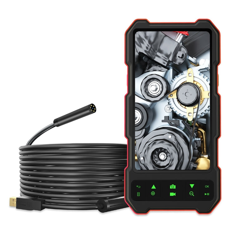 T21 4.5 inch IPS Color Screen 5.5mm Single Camera Split Hard Cable Industrial Endoscope, Length:5m(Black Red) -  by PMC TechLife | Online Shopping South Africa | PMC TechLife | Buy Now Pay Later Mobicred