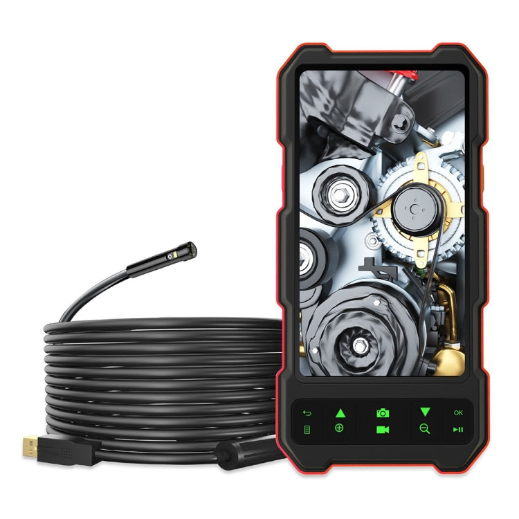 T21 4.5 inch IPS Color Screen 7.9mm Dual Camera Split Hard Cable Industrial Endoscope, Length:10m(Black Red) -  by PMC TechLife | Online Shopping South Africa | PMC TechLife | Buy Now Pay Later Mobicred
