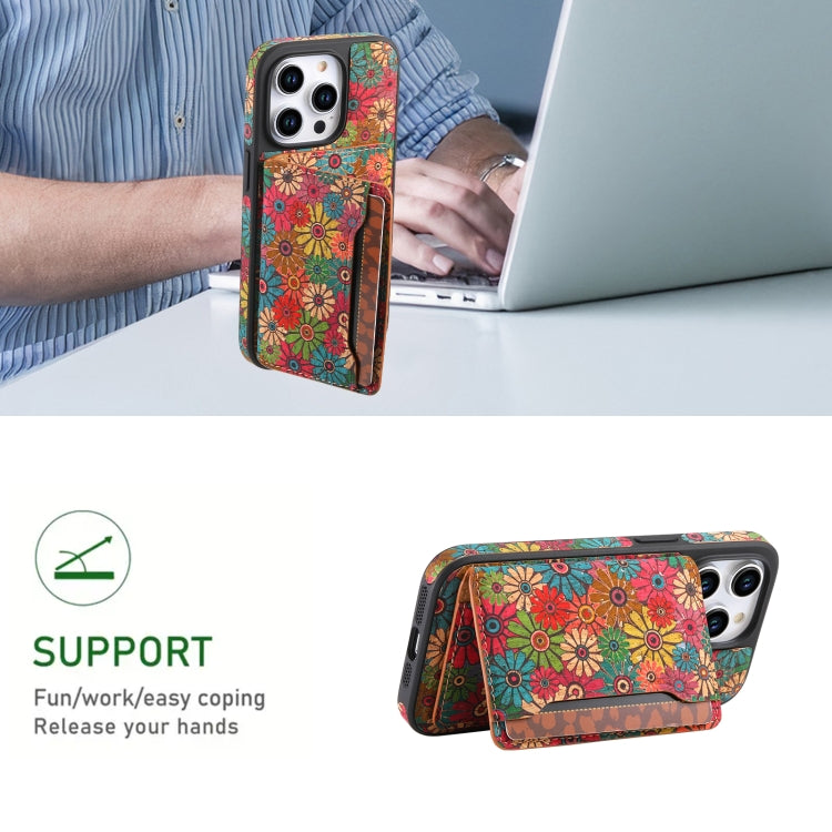 For iPhone 16 Pro MagSafe Detachable Card Slot Holder Phone Case(Green) - iPhone 16 Pro Cases by PMC TechLife | Online Shopping South Africa | PMC TechLife | Buy Now Pay Later Mobicred