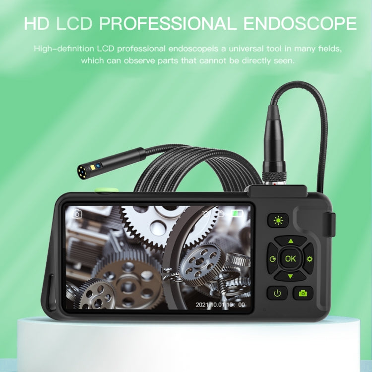 T22 4.5 inch IPS Color Screen 8mm Single Camera Hard Cable Industrial Endoscope, Length:1m(Black Orange) - free shipping - PMC TechLife - Order now!