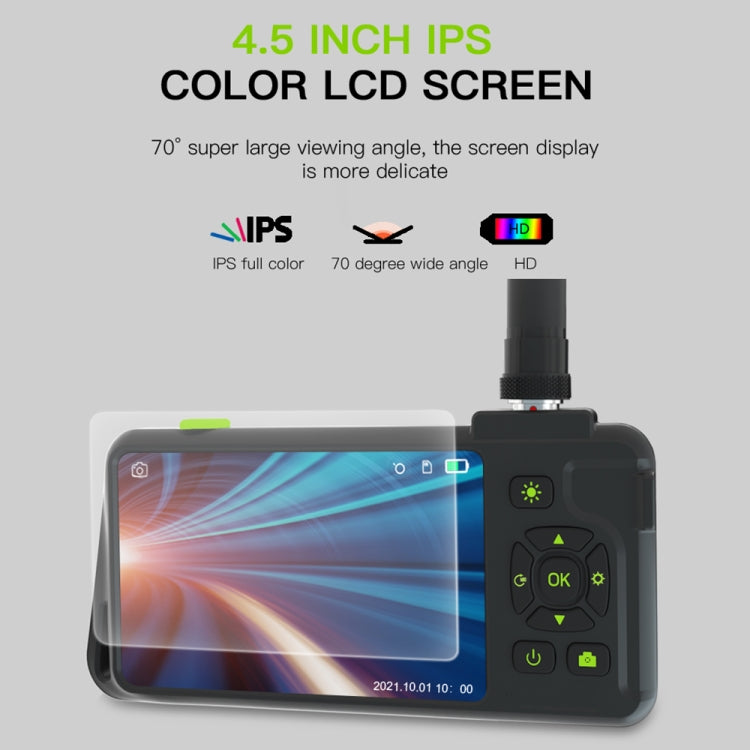 T22 4.5 inch IPS Color Screen 5.5mm Single Camera Hard Cable Industrial Endoscope, Length:2m(Black Orange) -  by PMC TechLife | Online Shopping South Africa | PMC TechLife | Buy Now Pay Later Mobicred